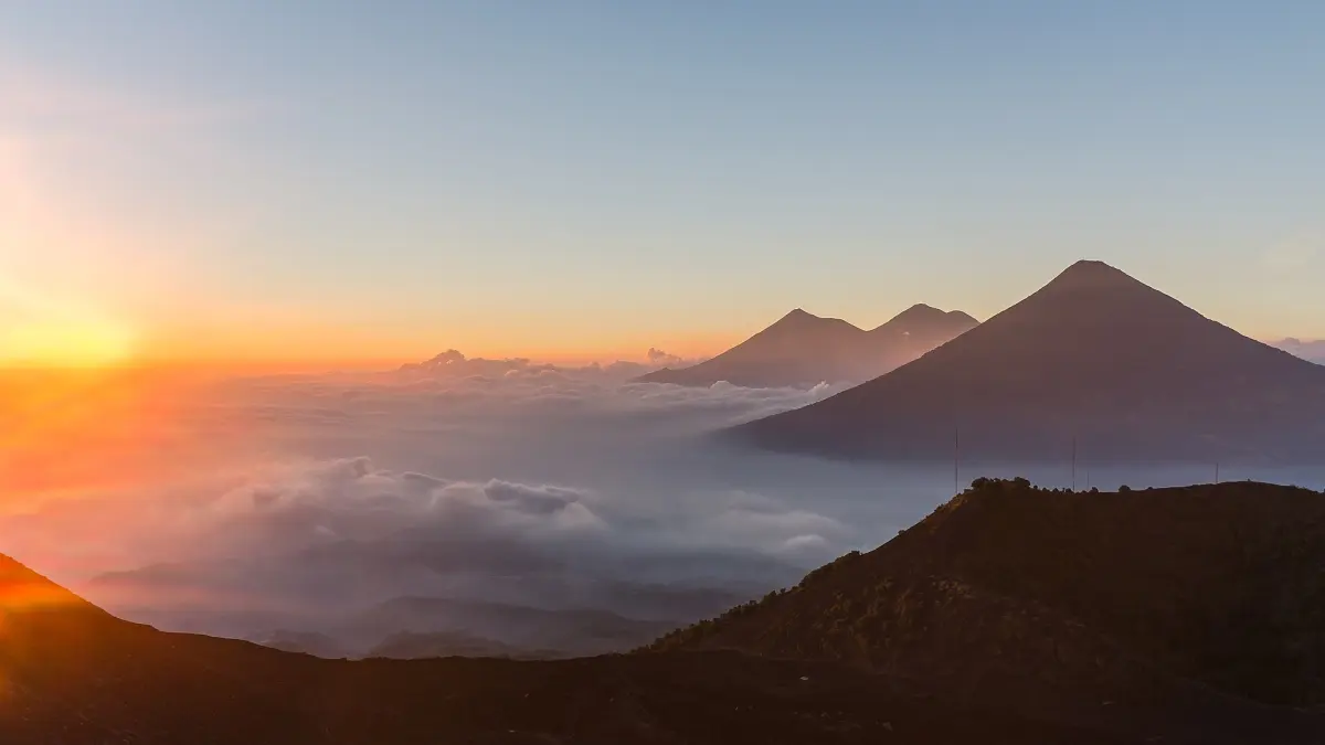 View across volcanic terrain from Pacaya